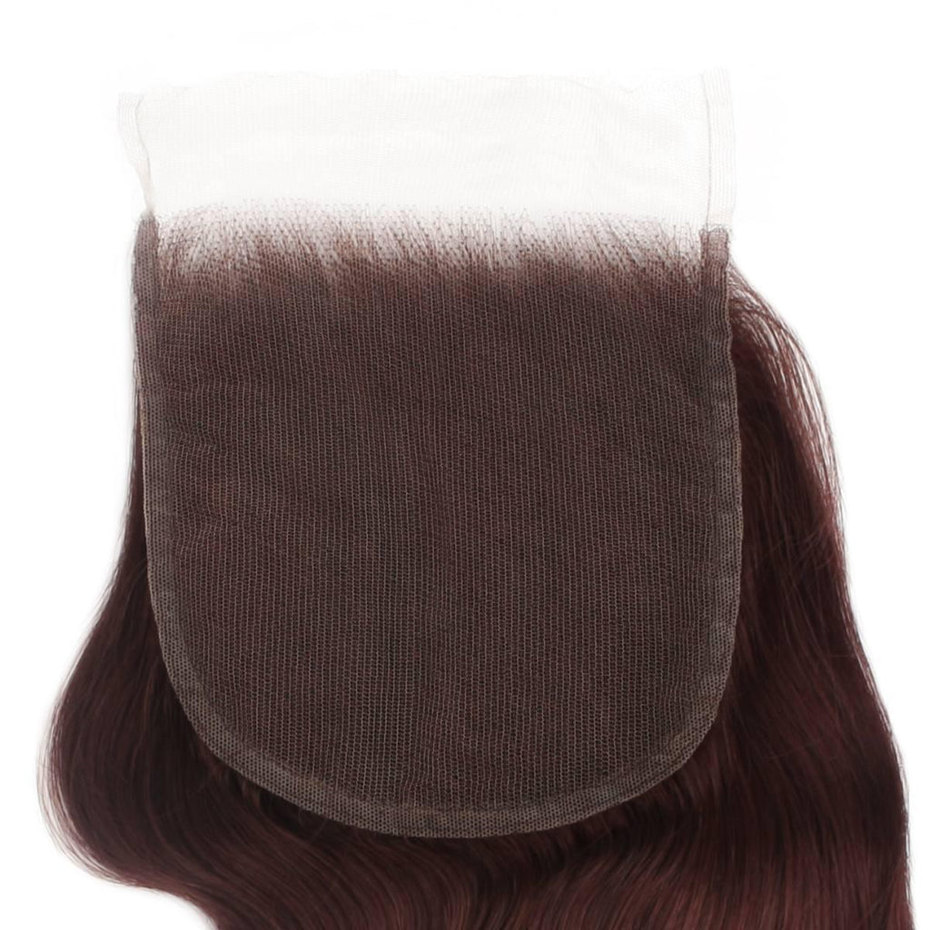 Burgundy Body Wave 5x5 HD Closure