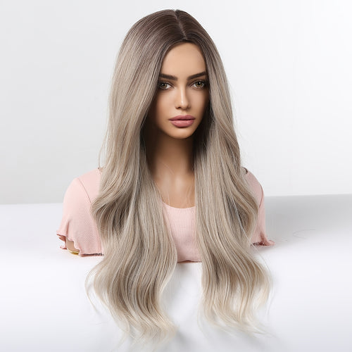 24" Light Brown Coily Wig – Glueless, Heat-Resistant, 150% Density